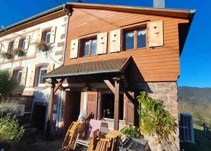 Vakantiehuis Maison Pittoresque A Sainte-croix-aux-mines, Vue Sur La Montagne